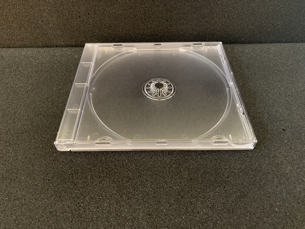 Obal na 1 CD s priehľadným matným trayom HQ, JWC box - 10,4 mm