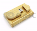 SET: Dreven USB OVL BAMBUS 2.0/3.0 + krabika