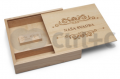SET "Naa svadba 1": USB + vek krabika drevo, farba JAVOR