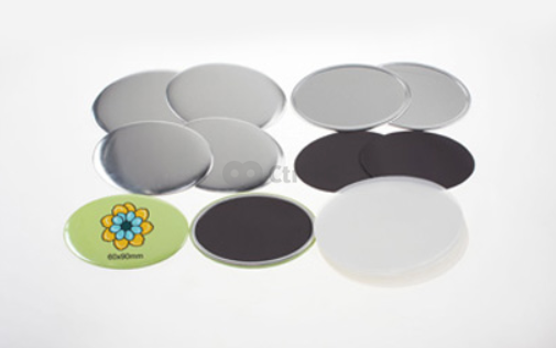 Button - magnetka, ovlny tvar, rozmer 60 x 90 mm