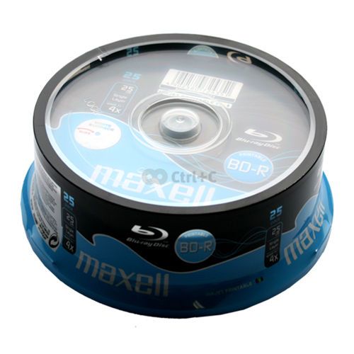 BD-R Blu-ray Maxell 25 GB 4x Printable, cake 25 ks, 276071
