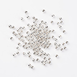 Okrhla korlka 4mm, kovov, otvor: 1,5, 20 ks / bal