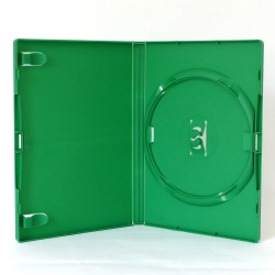 Obal na 1 DVD tmavo zelen HQ, 14 mm