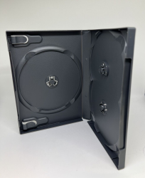 Obal na 3 DVD ierny HQ, 22 mm
