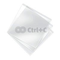 Plastov oblky na mini 8 cm CD, 85 mm x 85 mm / 70 m