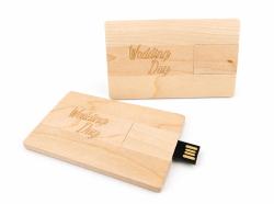 USB KARTA "WEDDING DAY" drevo JAVOR 2.0