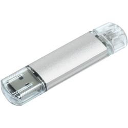 USB OTG 2.0 8GB strieborn
