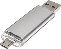 USB OTG 2.0 8GB strieborný USB OTG 2.0 8GB strieborný