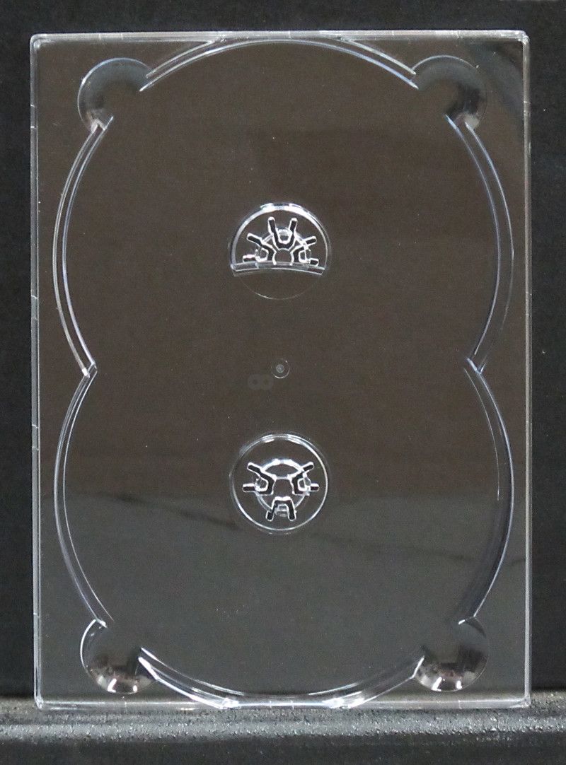 Plastov tray na 2 DVD Digipak, priehadn, 186 mm x 136 mm
